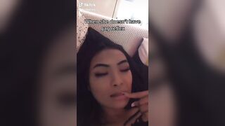 Showing off her talent