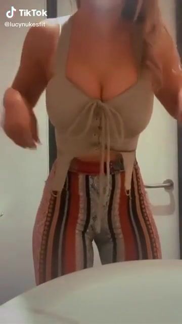 Showing off her body