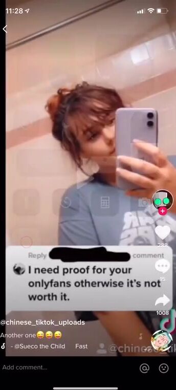 Showing her ass this time