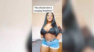 TikTok Tits: @ebonyashxxx #1