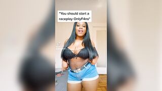 TikTok Tits: @ebonyashxxx #2