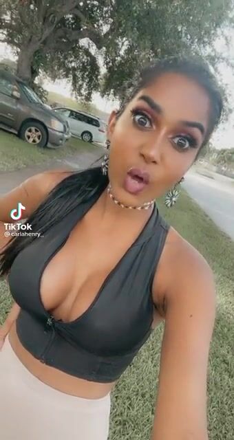 Proud of her chest