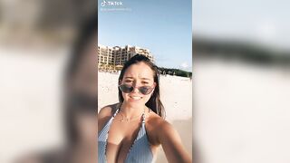 TikTok Tits: At the beach #2