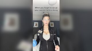 TikTok Tits: Wish she was my nurse #4