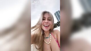TikTok Tits: Big Boobs At The Beach @danicacastle #2