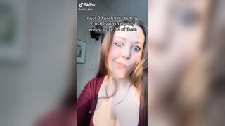 TikTok Tits: All I see are two large perks #1