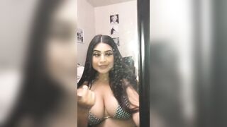 TikTok Tits: Mirror dirty but she got a nice set ♥️♥️♥️♥️ #4