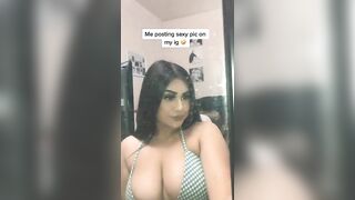 TikTok Tits: Mirror dirty but she got a nice set ♥️♥️♥️♥️ #2