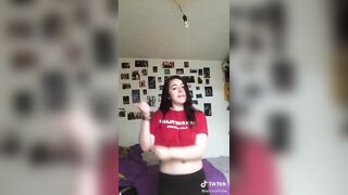 TikTok Tits: cutie getting lose #4