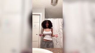 TikTok Tits: White top #2