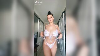 TikTok Tits: Stringing Us Along ♥️♥️ #2
