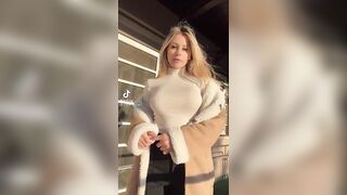 TikTok Tits: A Sweater for a Chilly Day ♥️♥️ #2