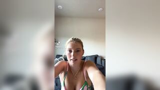 TikTok Tits: She is going to cell a lot of pizza #1