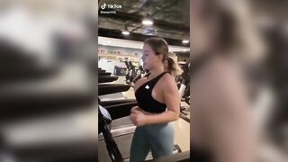 TikTok Tits: Treadmill Bounce #1