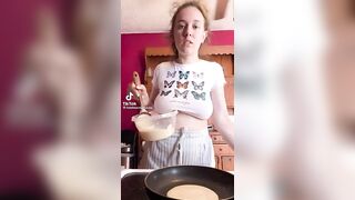 TikTok Tits: Breakfast time ♥️♥️ #2