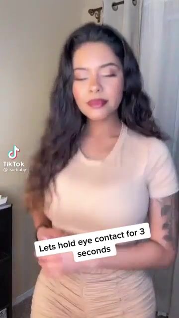 Hold eye contact for 3 seconds