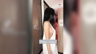 TikTok Thot: Titty clap jump #1