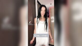 TikTok Thot: Titty clap jump #2