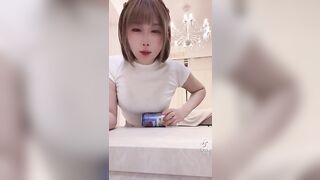 TikTok Thot: Japanese girl crushes can with her boobs #3