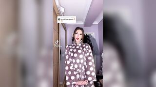 TikTok Thot: red latex batting #1