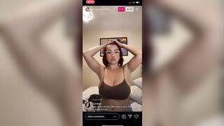 TikTok Thot: Boobs slip out of camisole when bending over #3