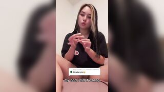 TikTok Thot: Small penis pretend handjob #3