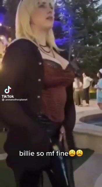 Billie Eilish big boob cleavage