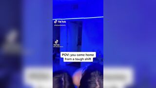 TikTok Thot: Blowjob from your two Asian girlfriends when you come home #2