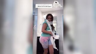 TikTok Ass: Toilet paper ♥️♥️ party! #1