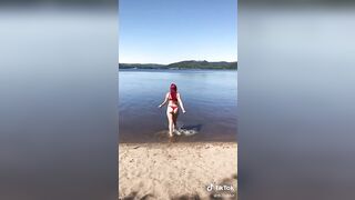 TikTok Ass: It is nice to swim when it is hot #3