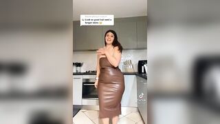 TikTok Ass: Big curves in a dress #4