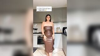 TikTok Ass: Big curves in a dress #2