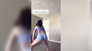 TikTok Hotties: Jiggly ass in short shorts #3