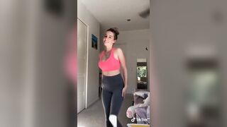 TikTok Hotties: Cute dance in sports bra #3