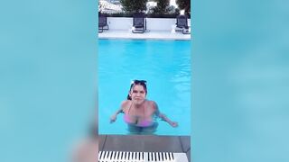 TikTok Big Titties: Pool body #2