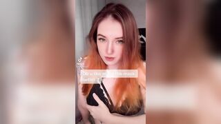 redhead cute show her tits