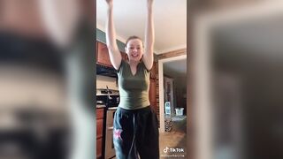 TikTok Tits: Green shirt #4