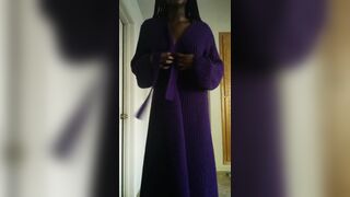 TikTok Hotties: Would you fuck me after seeing what's under my robe? #3