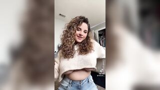 TikTok Tits: Sweater Crop Top ♥️♥️ #3