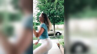 TikTok Hotties: See through a little in the leggings from the back #2