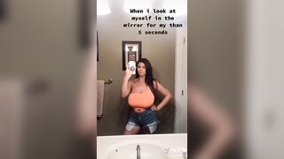 TikTok Tits: Bathroom ♥️♥️ #4