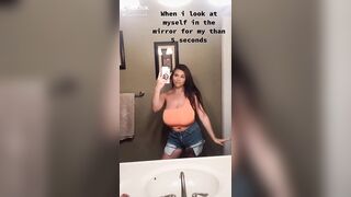 TikTok Tits: Bathroom ♥️♥️ #2