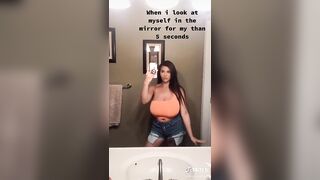 TikTok Tits: Bathroom ♥️♥️ #3