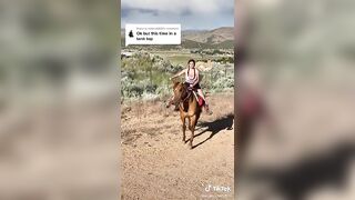 TikTok Tits: I think I’m gonna learn horseback riding: Kickrocks9568 #4