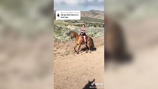 TikTok Tits: I think I’m gonna learn horseback riding: Kickrocks9568 #2