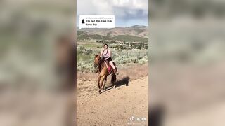 TikTok Tits: I think I’m gonna learn horseback riding: Kickrocks9568 #3