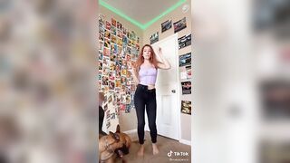 TikTok Hotties: Bouncy tits and her ass on the mirror #4