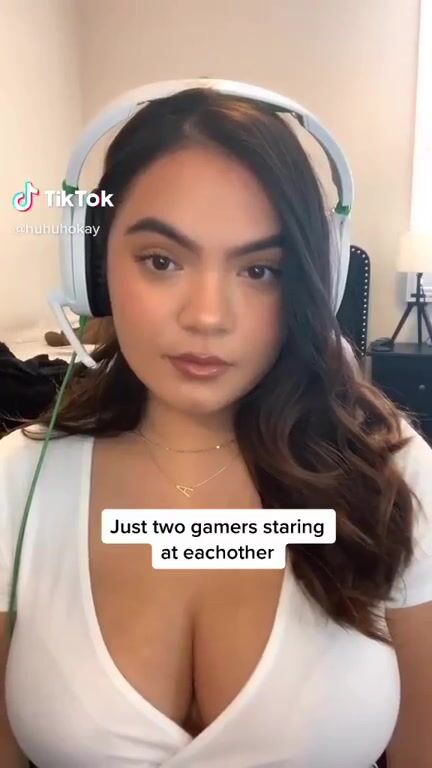 Just two gamers staring at each other