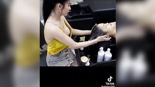 TikTok Thot: Washing hair #4