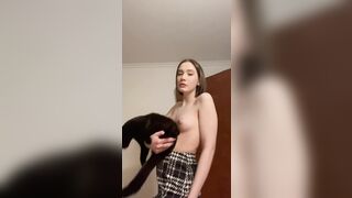 TikTok Hotties: what will u choose: play with me or play with my pussy? ;) #3